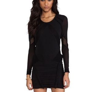 New IRO Kenton silk semi-sheet cutout mini dress